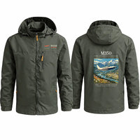 Thumbnail for Piper M350 Stylish Jackets - Hooded Windbreaker - Poster - Olive Green
