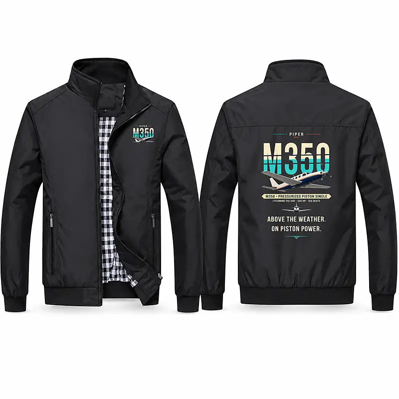Piper M350 Stylish Jackets - Stand Collar - Original - Black