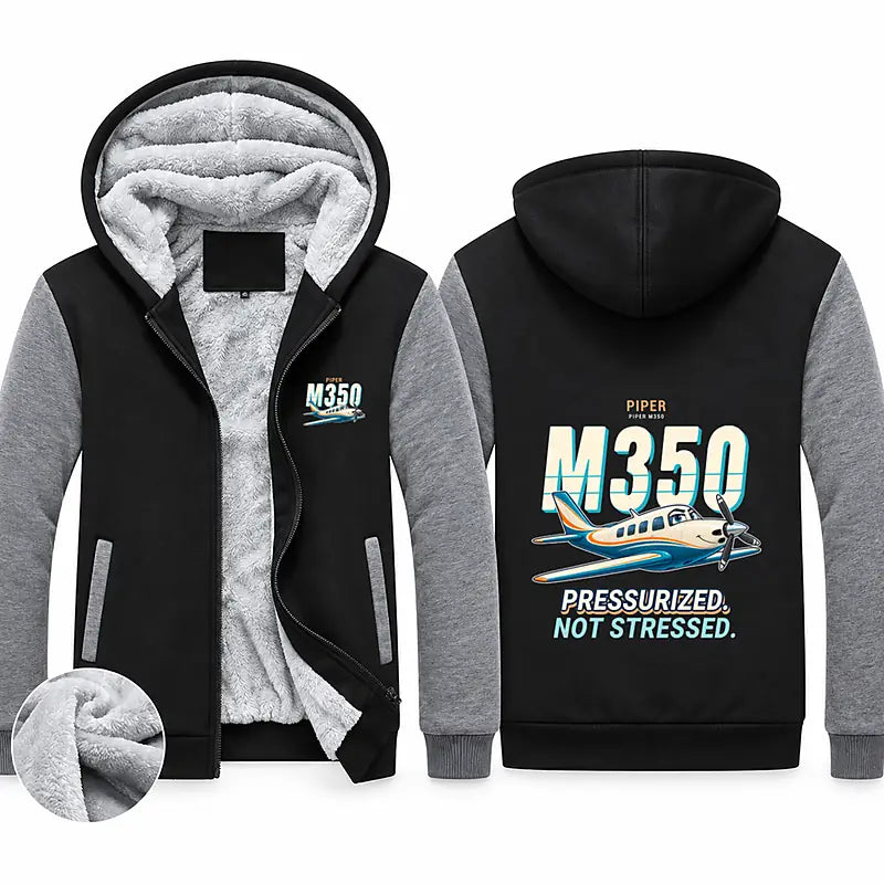 Piper M350 Zipped Sweatshirts - Cartoon - Black & Gray