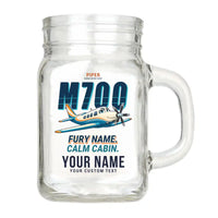 Thumbnail for Piper M700 Fury - Cartoon + Name - Cocktail Glass (Mason Jar)