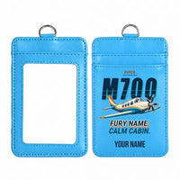 Thumbnail for Piper M700 Fury - Cartoon - ID Card Holder - Blue + Name