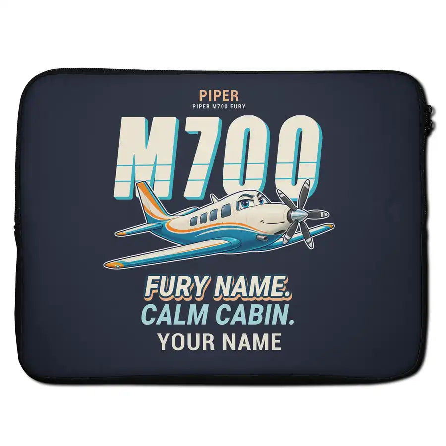 Piper M700 Fury - Cartoon + Name - Laptop Sleeve