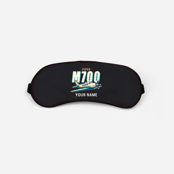 Piper M700 Fury - Cartoon + Name - Sleep Mask - Black