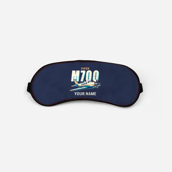 Piper M700 Fury - Cartoon + Name - Sleep Mask - Navy Blue