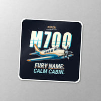Thumbnail for Piper M700 Fury - Cartoon - Square Sticker - Close-up