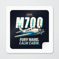 Thumbnail for Piper M700 Fury - Cartoon - Square Sticker - Peel