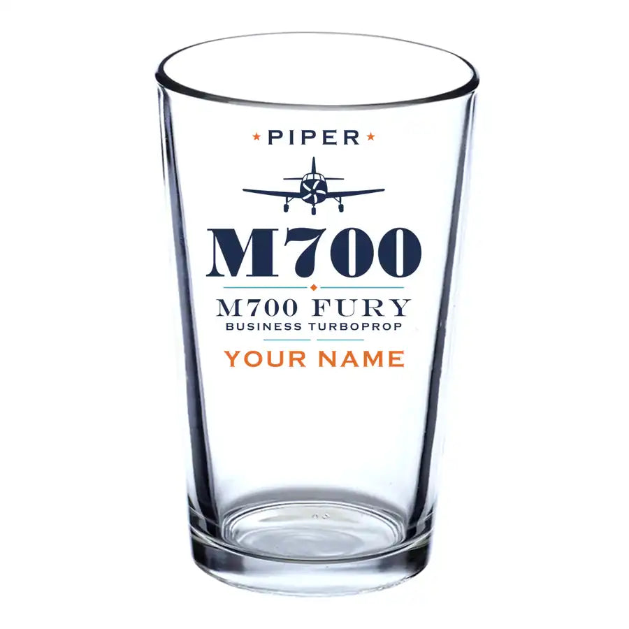 Piper M700 Fury - Heritage + Name - Beer & Water Glass
