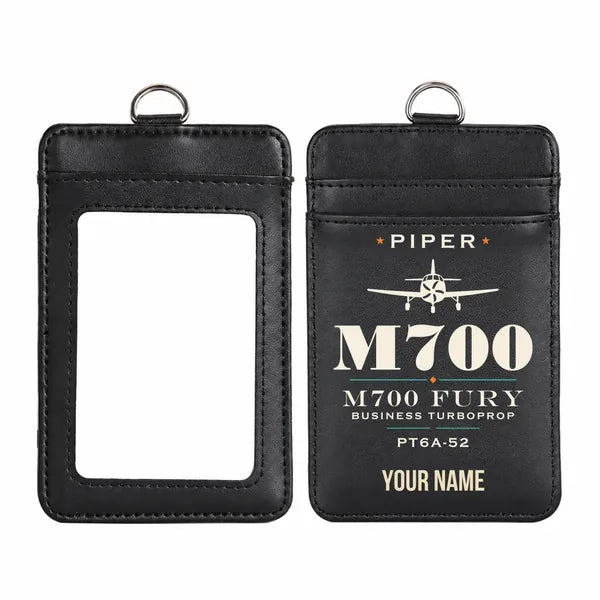 Piper M700 Fury - Heritage - ID Card Holder - Black + Name