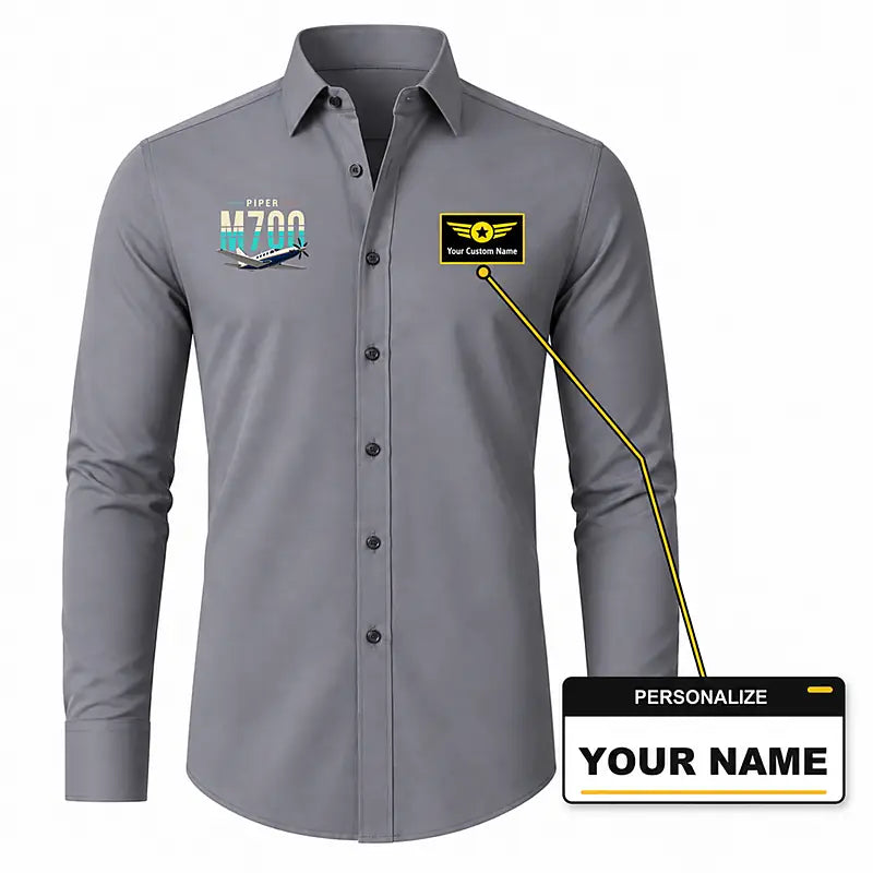 Piper M700 Fury - Long Sleeve Shirt - Original - Gray + NAME