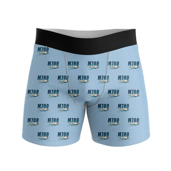Piper M700 Fury - Men Boxers - Cartoon Pattern - Light Blue