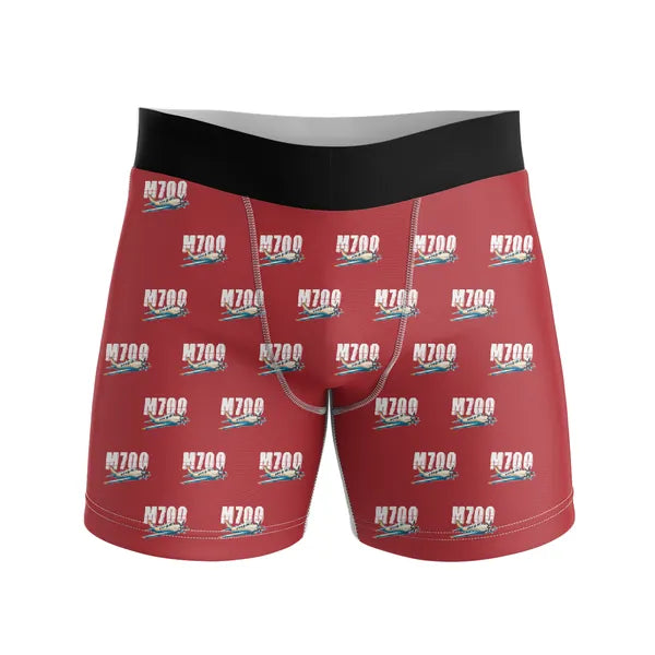 Piper M700 Fury - Men Boxers - Cartoon Pattern - Red
