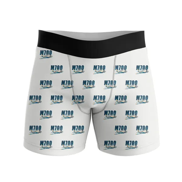 Piper M700 Fury - Men Boxers - Cartoon Pattern - White