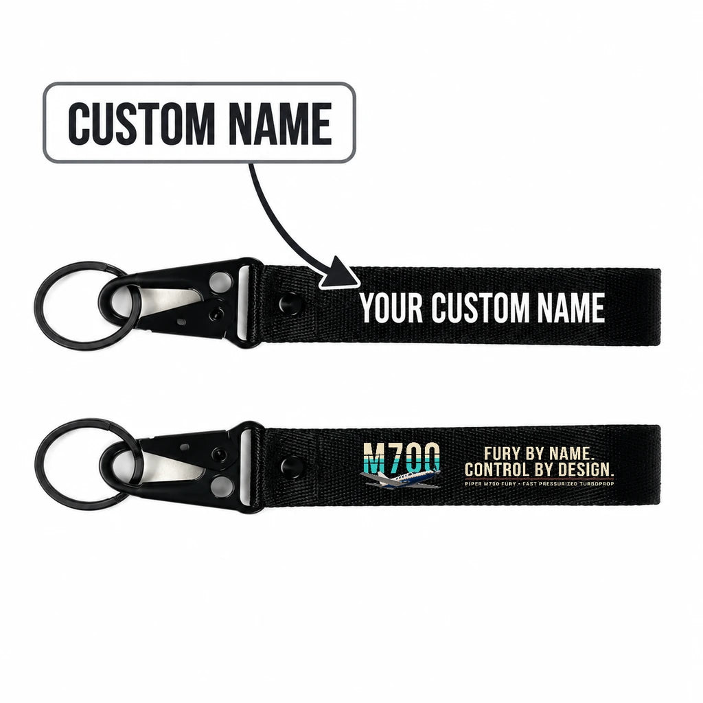 Piper M700 Fury Hawk-Shaped Key Chains - Black - Original - Personalized