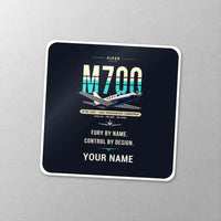 Thumbnail for Piper M700 Fury - Original + Name - Square Sticker - Close-up