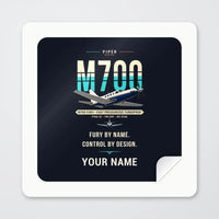 Thumbnail for Piper M700 Fury - Original + Name - Square Sticker - Peel