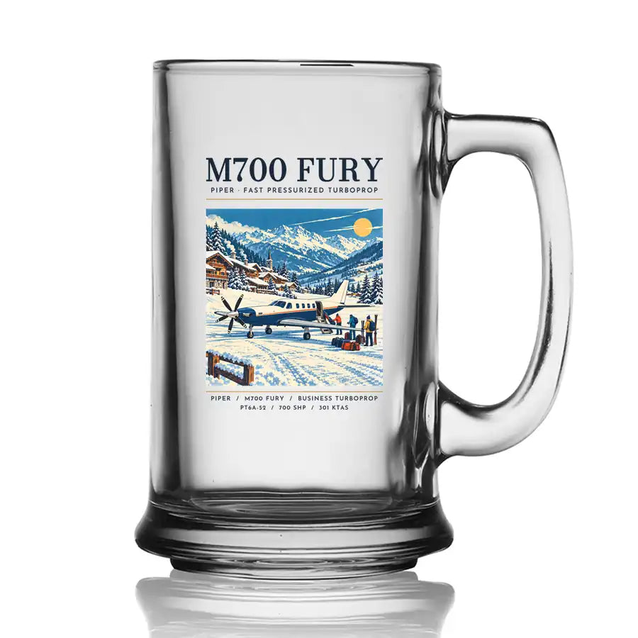 Piper M700 Fury - Poster - Beer Glass with Holder