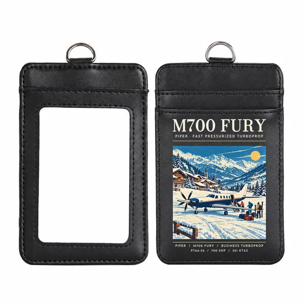 Piper M700 Fury - Poster - ID Card Holder - Black
