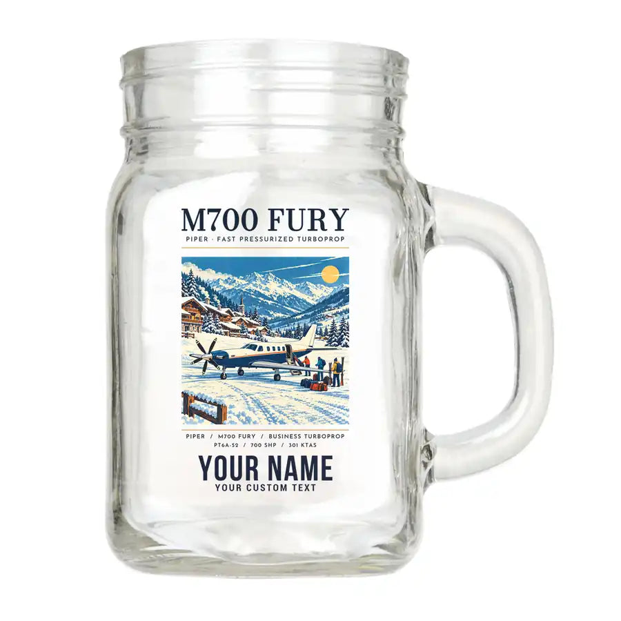 Piper M700 Fury - Poster + Name - Cocktail Glass (Mason Jar)