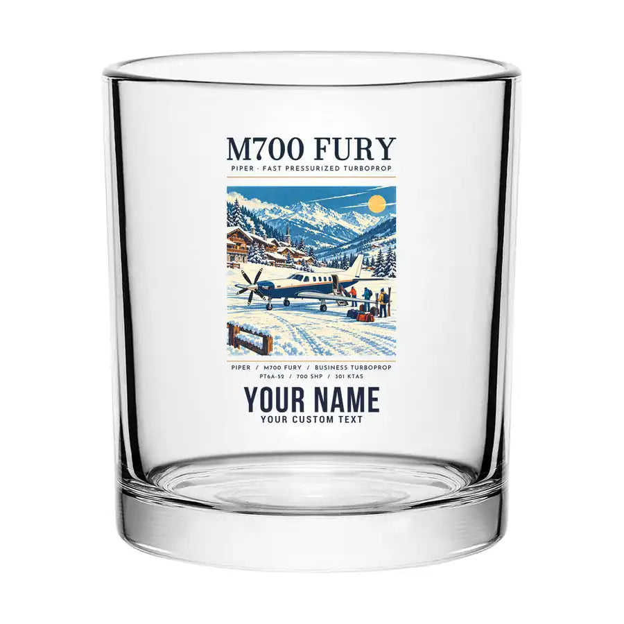 Piper M700 Fury - Poster + Name - Special Whiskey Glass