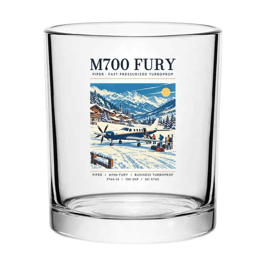 Piper M700 Fury - Poster - Special Whiskey Glass