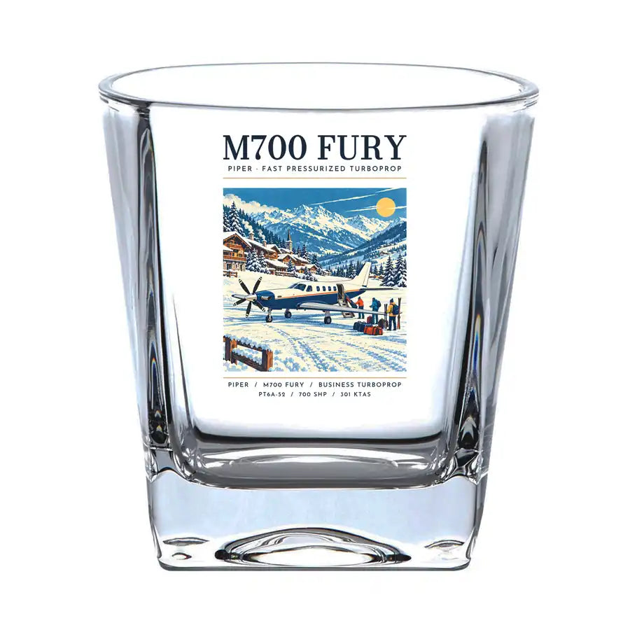 Piper M700 Fury - Poster - Whiskey Glass