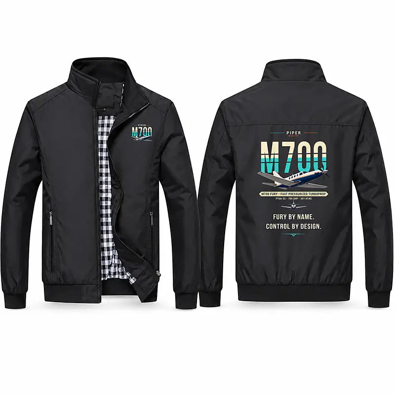 Piper M700 Fury Stylish Jackets - Stand Collar - Original - Black