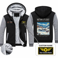 Thumbnail for Piper M700 Fury Zipped Sweatshirts - Poster + Name - Black & Gray