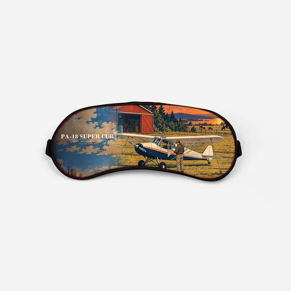 Piper PA-18 Super Cub - 3D + Name - Sleep Mask - Full Print