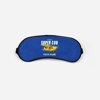Thumbnail for Piper PA-18 Super Cub - Cartoon + Name - Sleep Mask - Blue