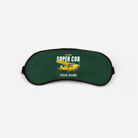 Thumbnail for Piper PA-18 Super Cub - Cartoon + Name - Sleep Mask - Dark Green