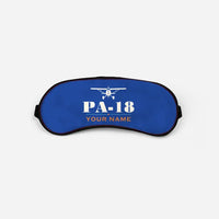 Thumbnail for Piper PA-18 Super Cub - Heritage + Name - Sleep Mask - Blue