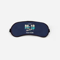 Thumbnail for Piper PA-18 Super Cub - Original + Name - Sleep Mask - Navy Blue