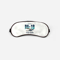 Thumbnail for Piper PA-18 Super Cub - Original + Name - Sleep Mask - White