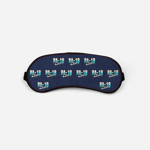 Piper PA-18 Super Cub - Original Pattern - Sleep Mask - Navy Blue