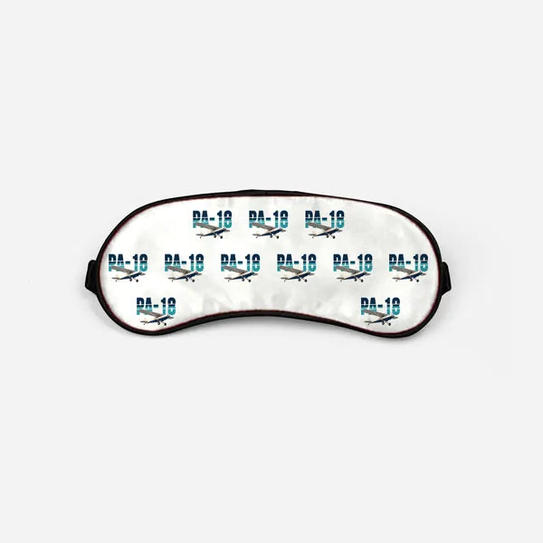 Piper PA-18 Super Cub - Original Pattern - Sleep Mask - White