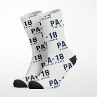 Thumbnail for Piper PA-18 Super Cub - Socks - White + Name