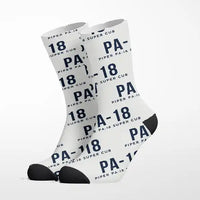 Thumbnail for Piper PA-18 Super Cub - Socks - White