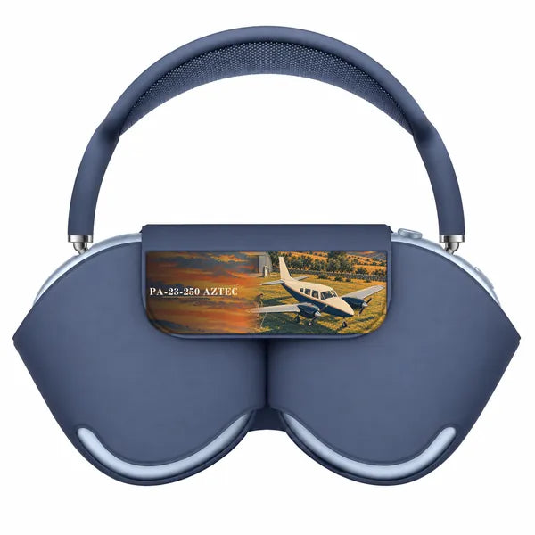 Piper PA-23-250 Aztec - 3D - AirPods Max Case - Navy Blue