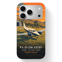 Thumbnail for Piper PA-23-250 Aztec - 3D + Name - MagSafe iPhone 17 Pro - Black