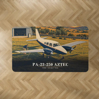 Piper PA-23-250 Aztec - 3D - Rectangle Carpet - Full Print