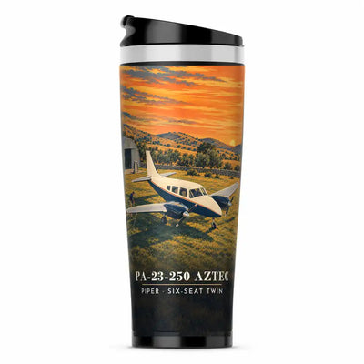 Piper PA-23-250 Aztec - 3D - Stainless Steel (No Holder) - Full Print