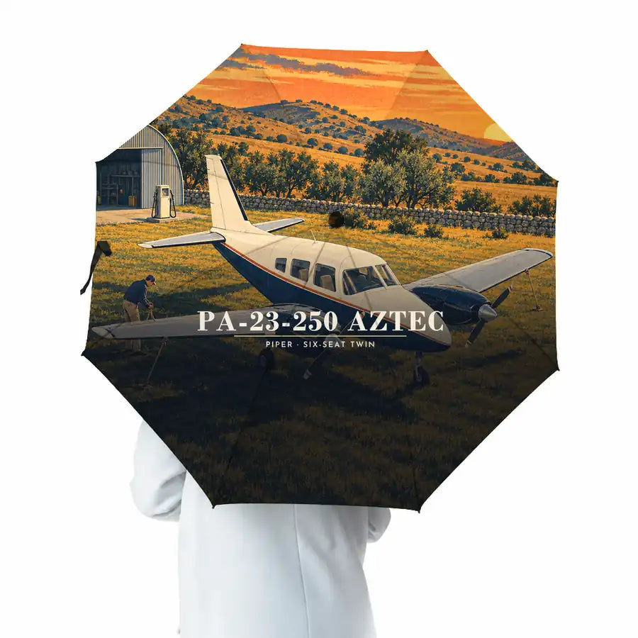 Piper PA-23-250 Aztec - 3D - Umbrella