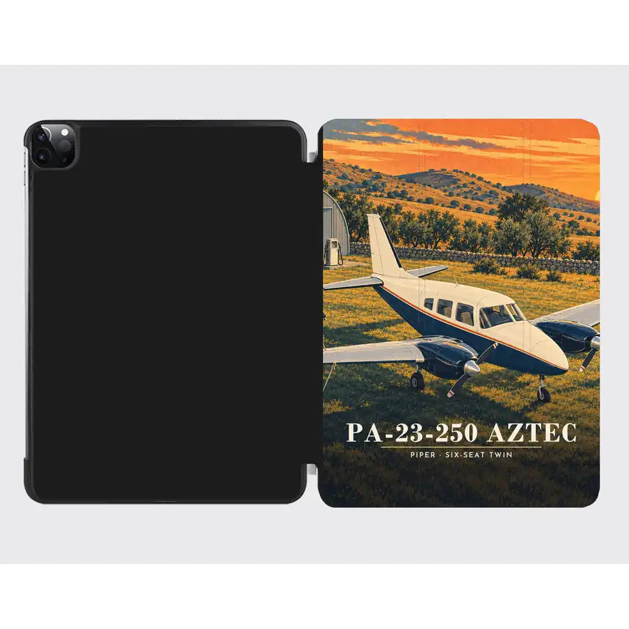 Piper PA-23-250 Aztec - 3D - iPad Case - Black