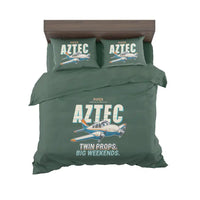 Thumbnail for Piper PA-23-250 Aztec - Cartoon - Bedding Set - Dark Green
