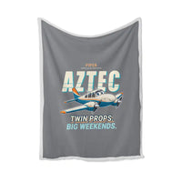 Thumbnail for Piper PA-23-250 Aztec - Cartoon - Blanket - Gray
