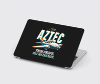 Thumbnail for Piper PA-23-250 Aztec - Cartoon - MacBook Case - Black