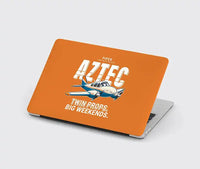 Thumbnail for Piper PA-23-250 Aztec - Cartoon - MacBook Case - Orange