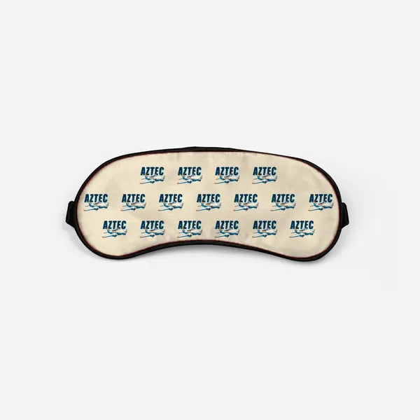 Piper PA-23-250 Aztec - Cartoon Pattern - Sleep Mask - Beige