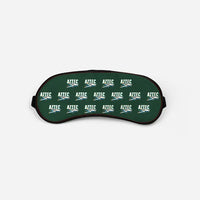 Thumbnail for Piper PA-23-250 Aztec - Cartoon Pattern - Sleep Mask - Dark Green