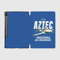 Thumbnail for Piper PA-23-250 Aztec - Cartoon - Samsung Tablet - Blue